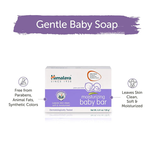 Himalaya Moisturizing Baby Bar with Olive & Almond Oils, 4.41 Ounce...